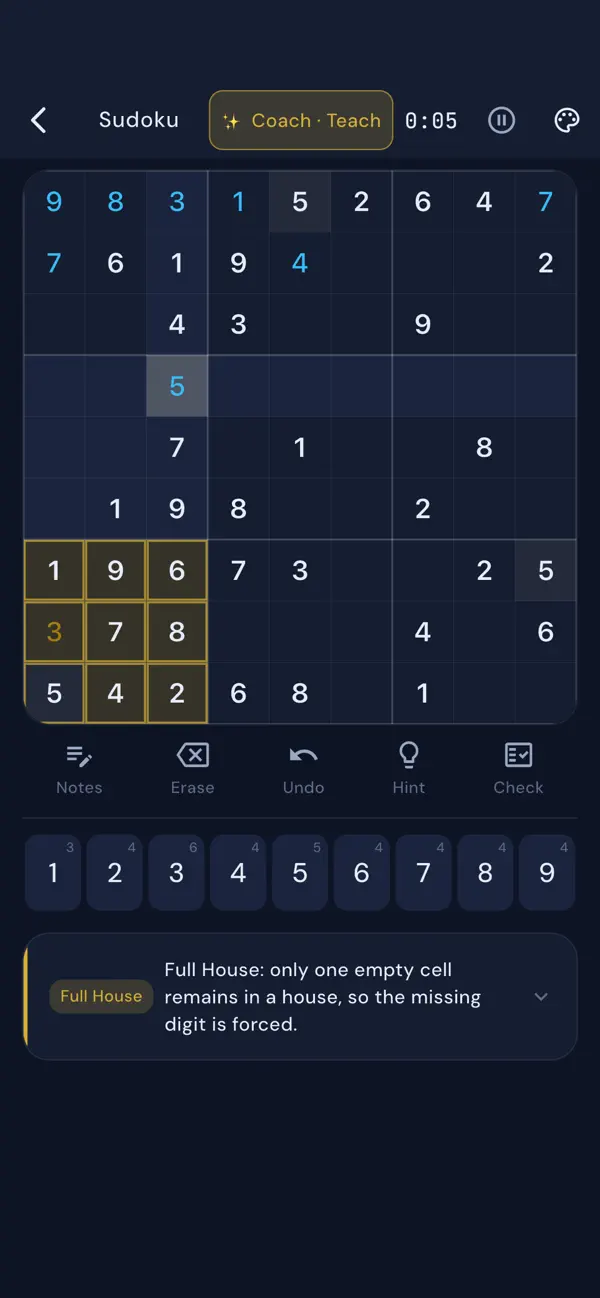 Sudoku AI Coach