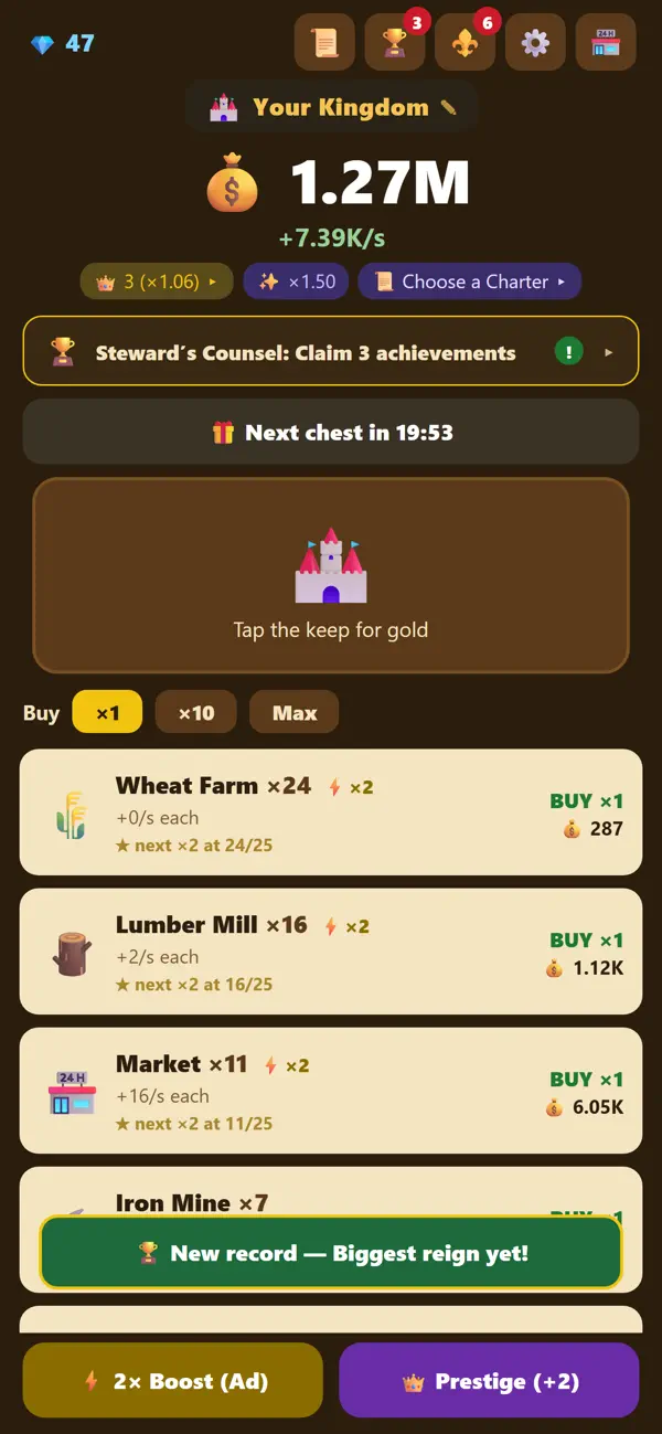 Idle Kingdom Tycoon