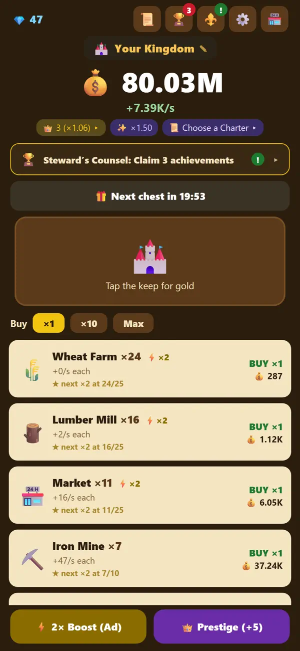 Idle Kingdom Tycoon
