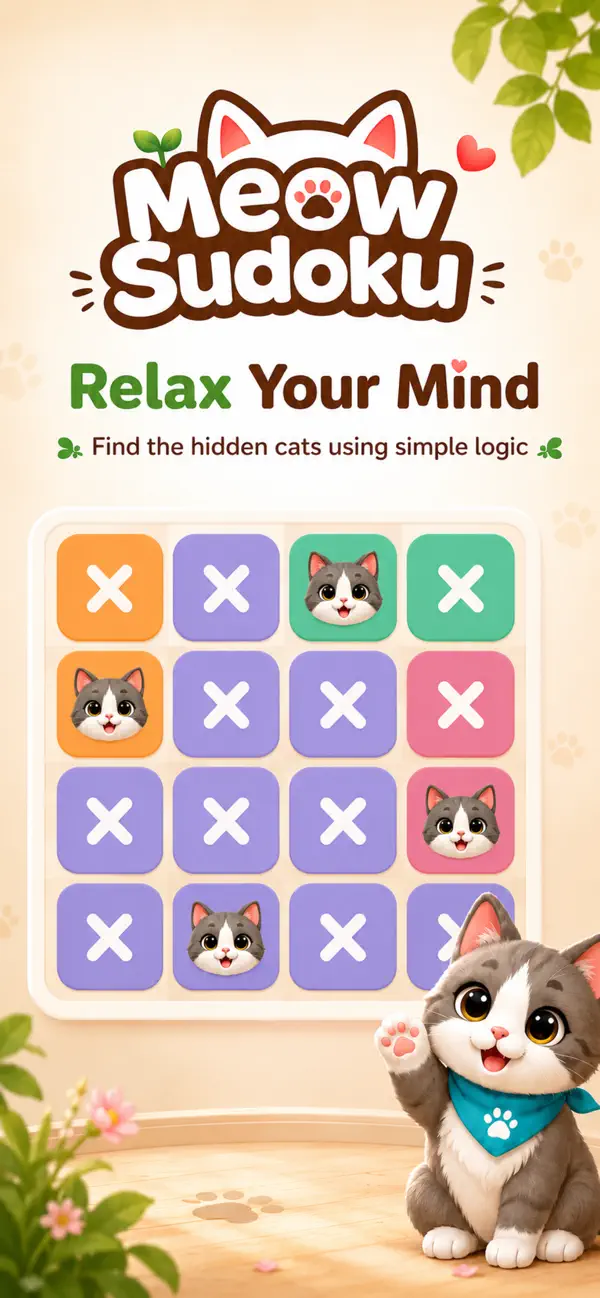 Meow Sudoku : Cat Puzzle games