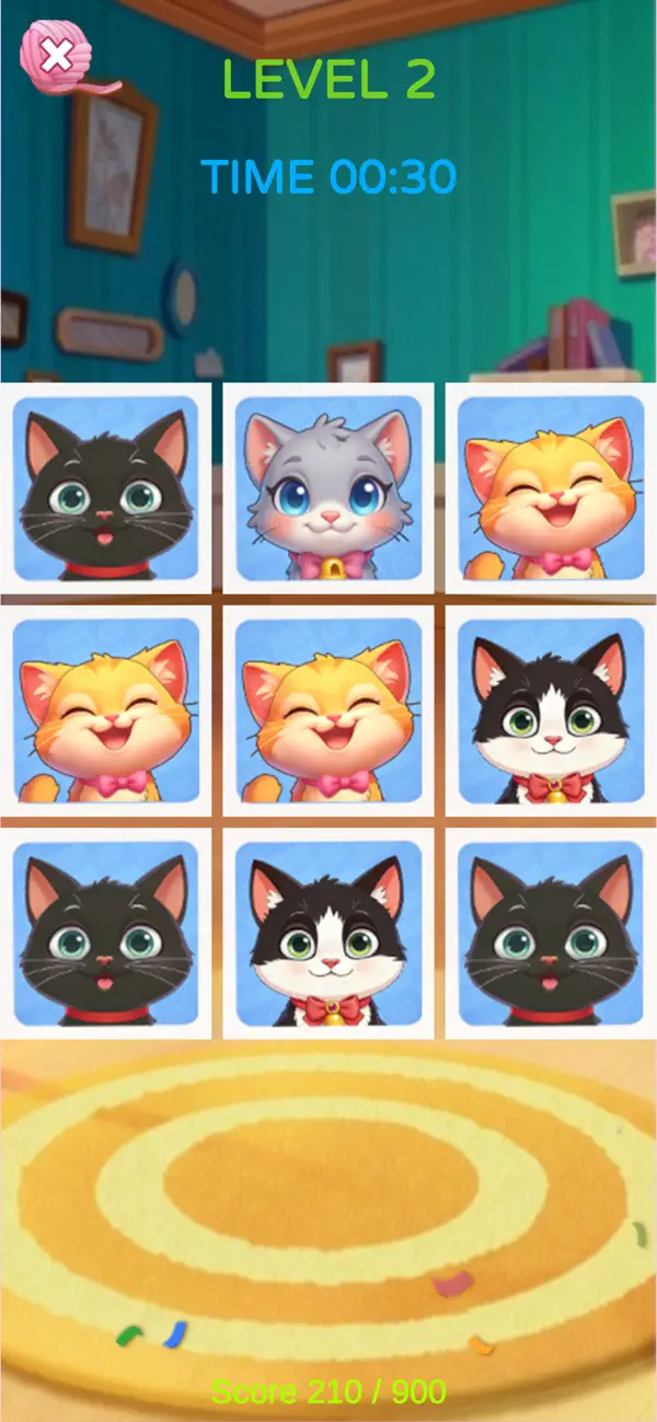Kitten Solitaire TriPeaks