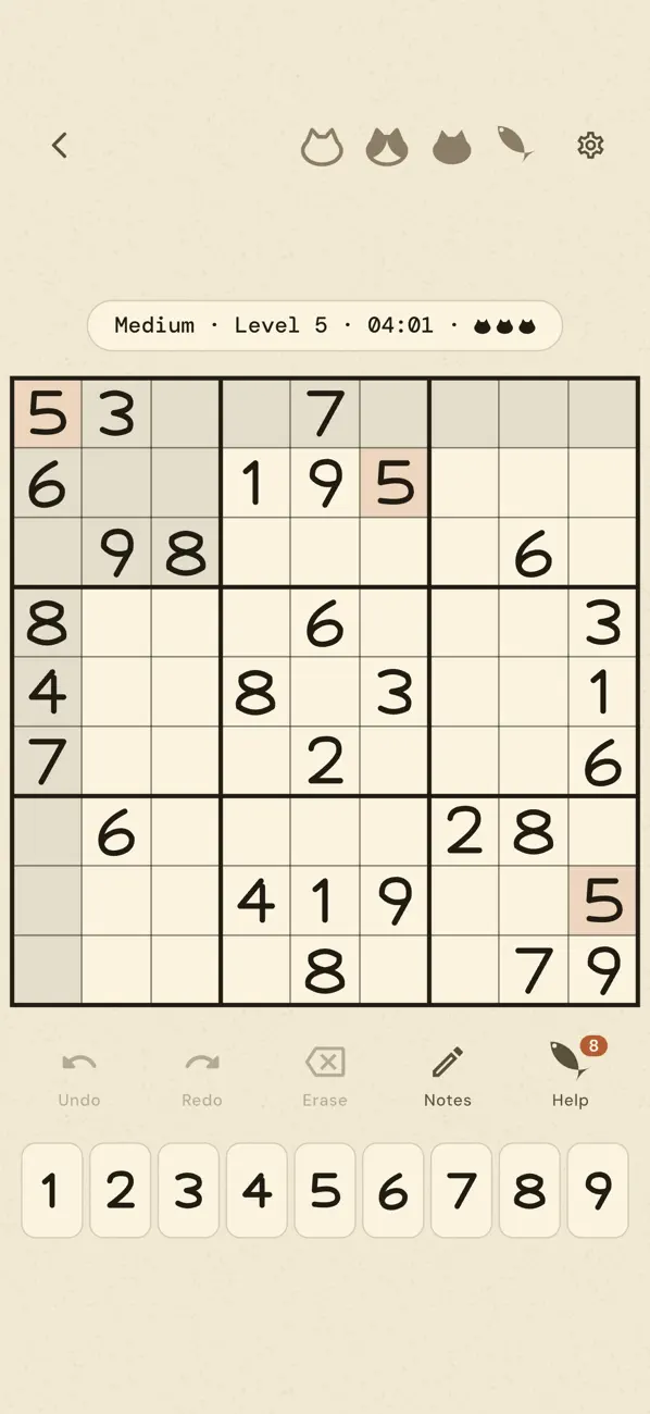 Cozy Cat Sudoku