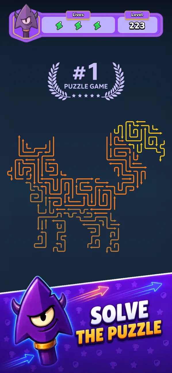 Art Puzzle - Arrow Flow
