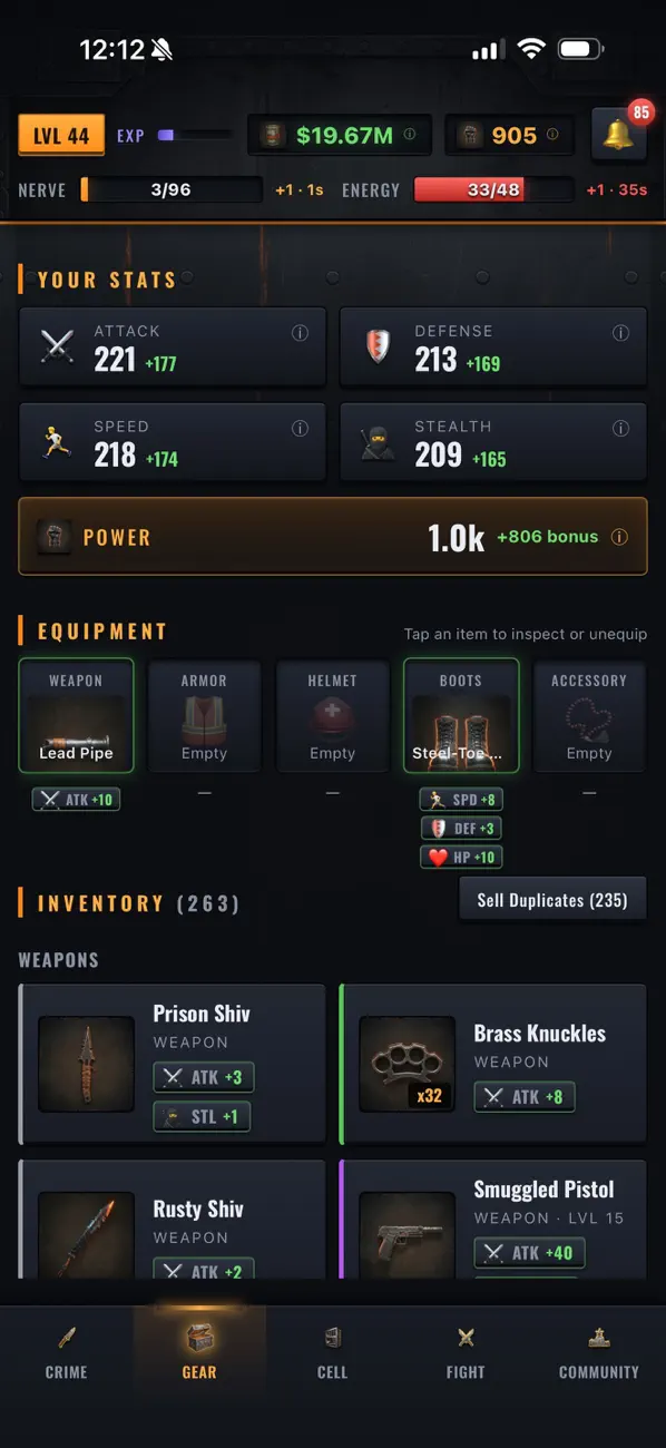 Prison Struggle: Idle