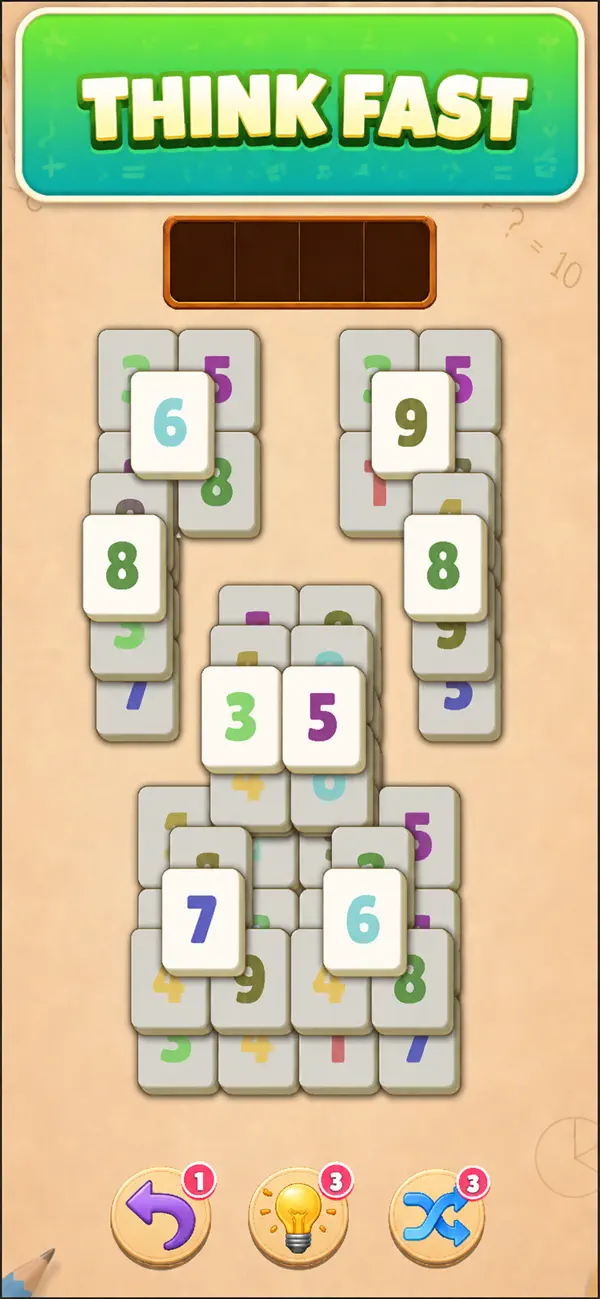 Math Mahjong Puzzle