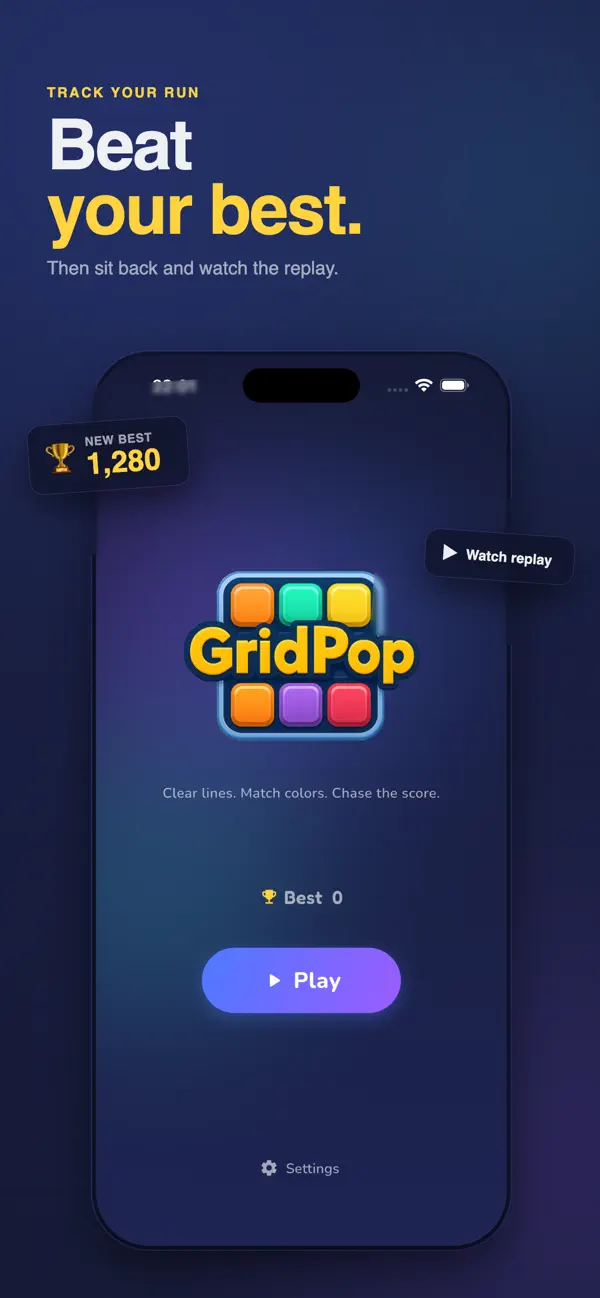 GridPop: Block Puzzle Game