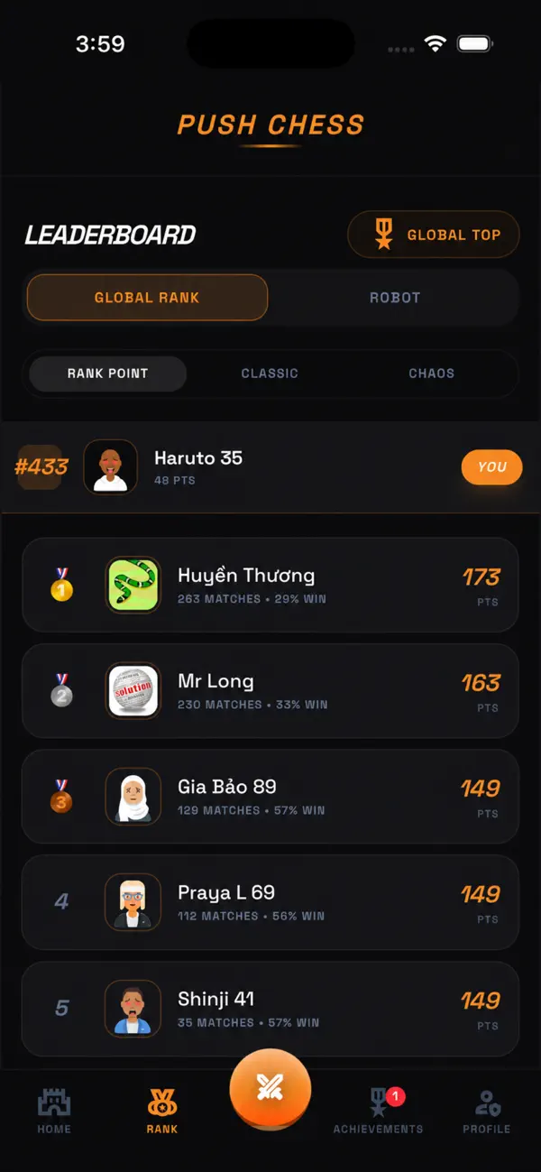 Push Chess Online