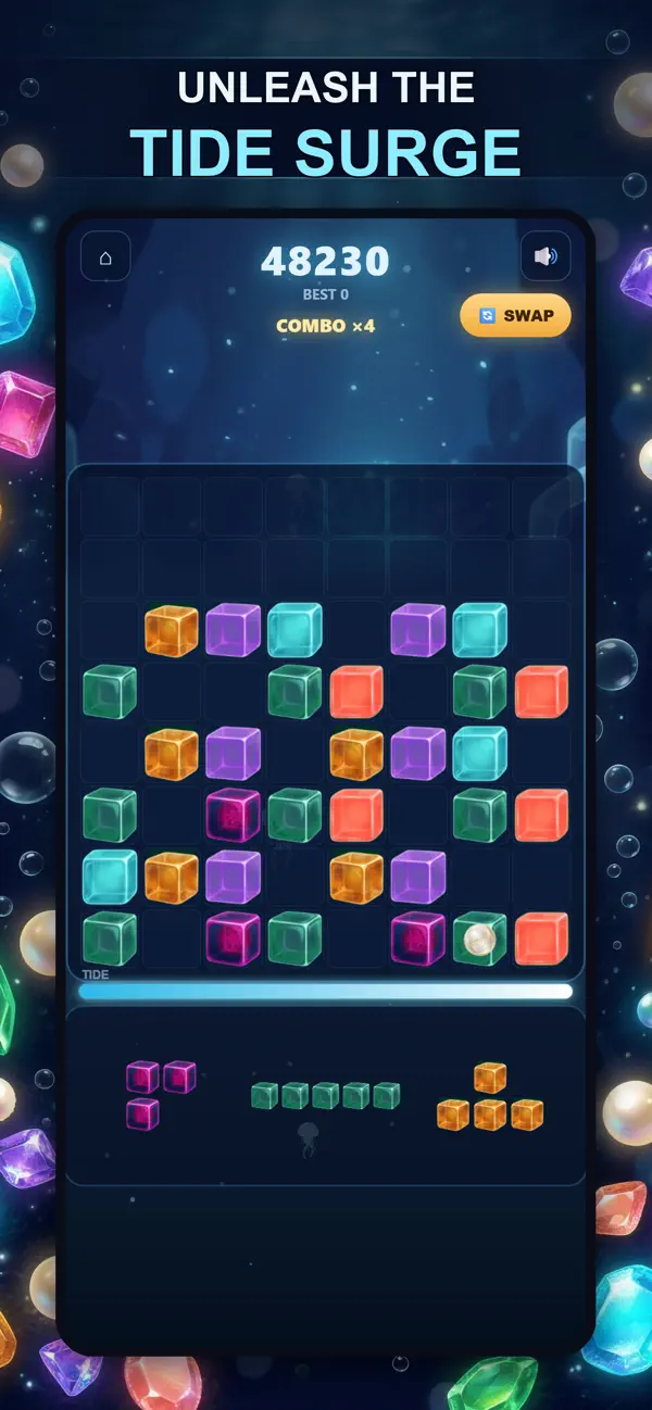 Glow Reef: Block Puzzle