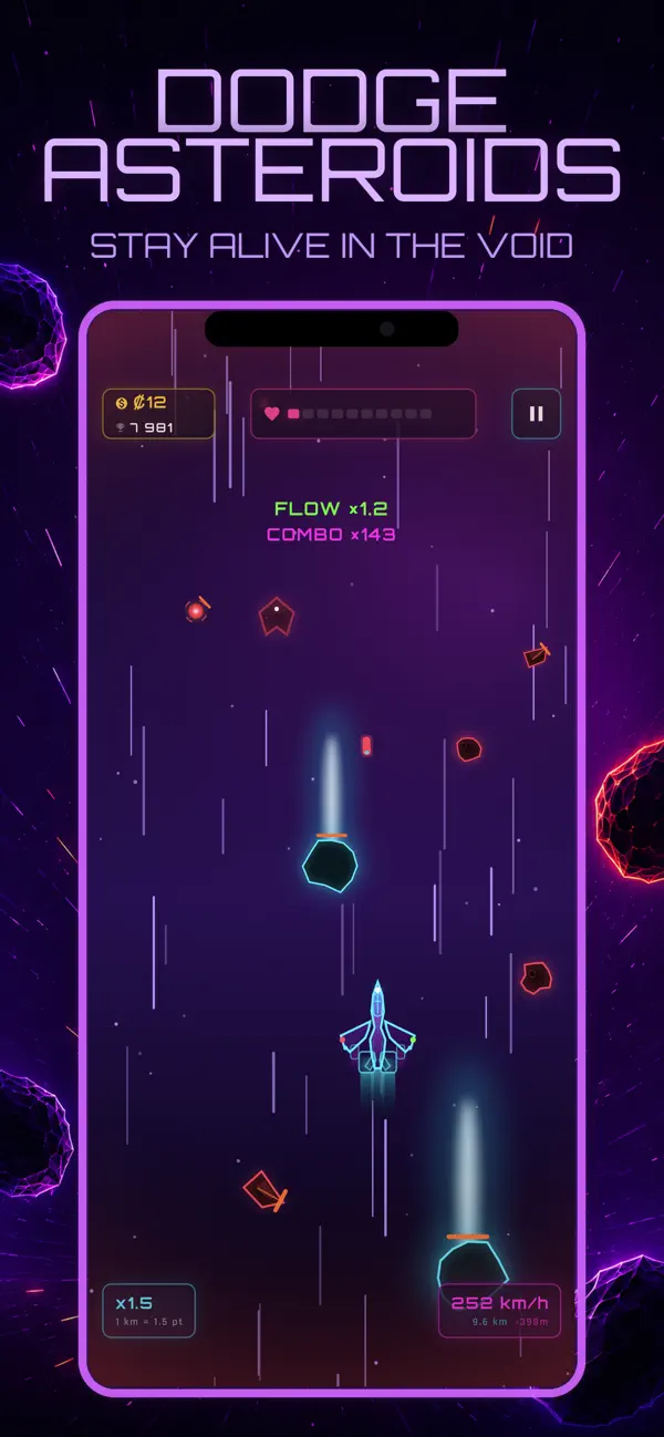 Neon Void - Space Runner