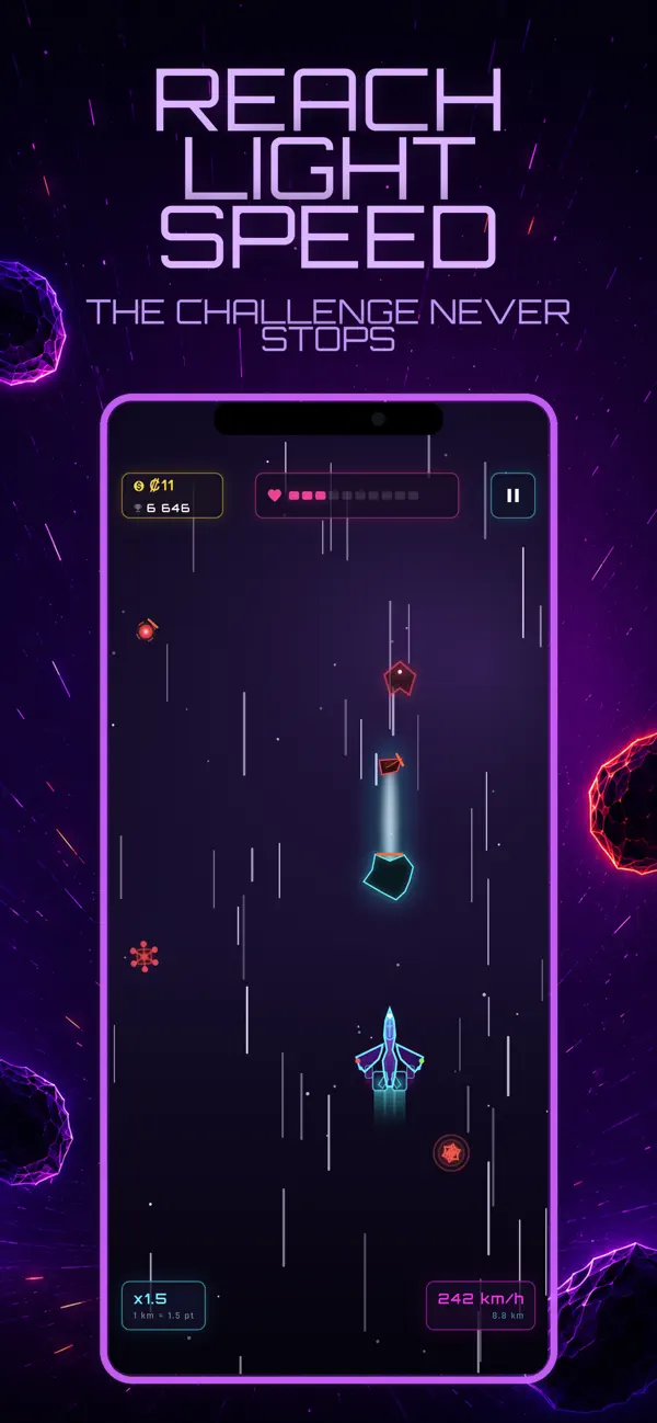 Neon Void - Space Runner