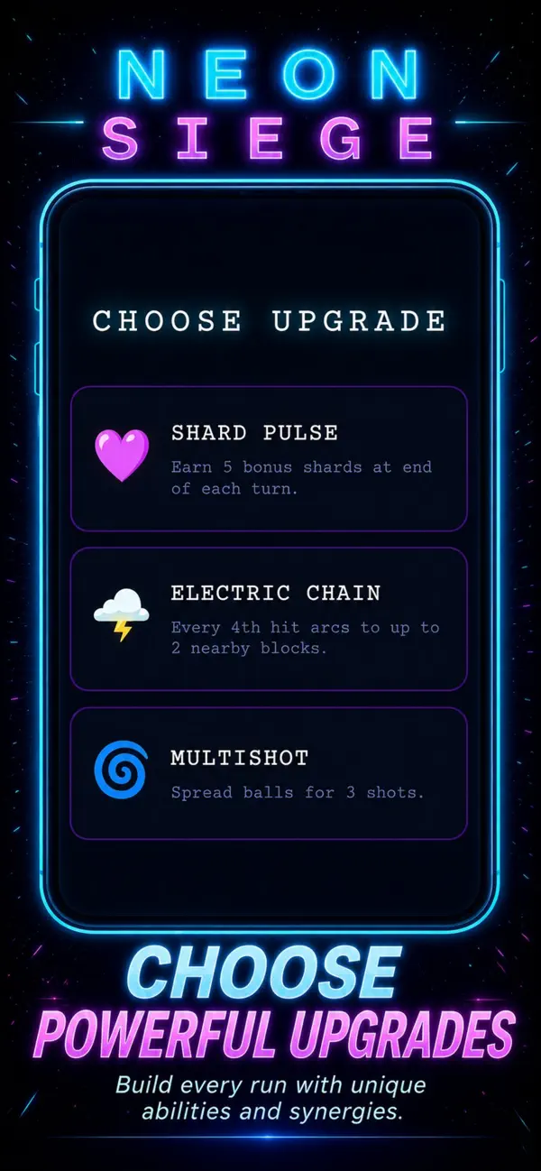 Neon Siege: Brick Breaker