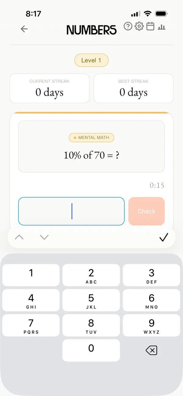 Daily Numbers