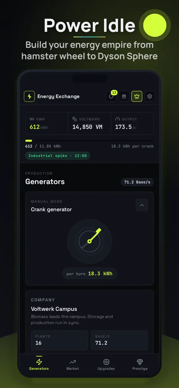 Power Idle: Energy Empire