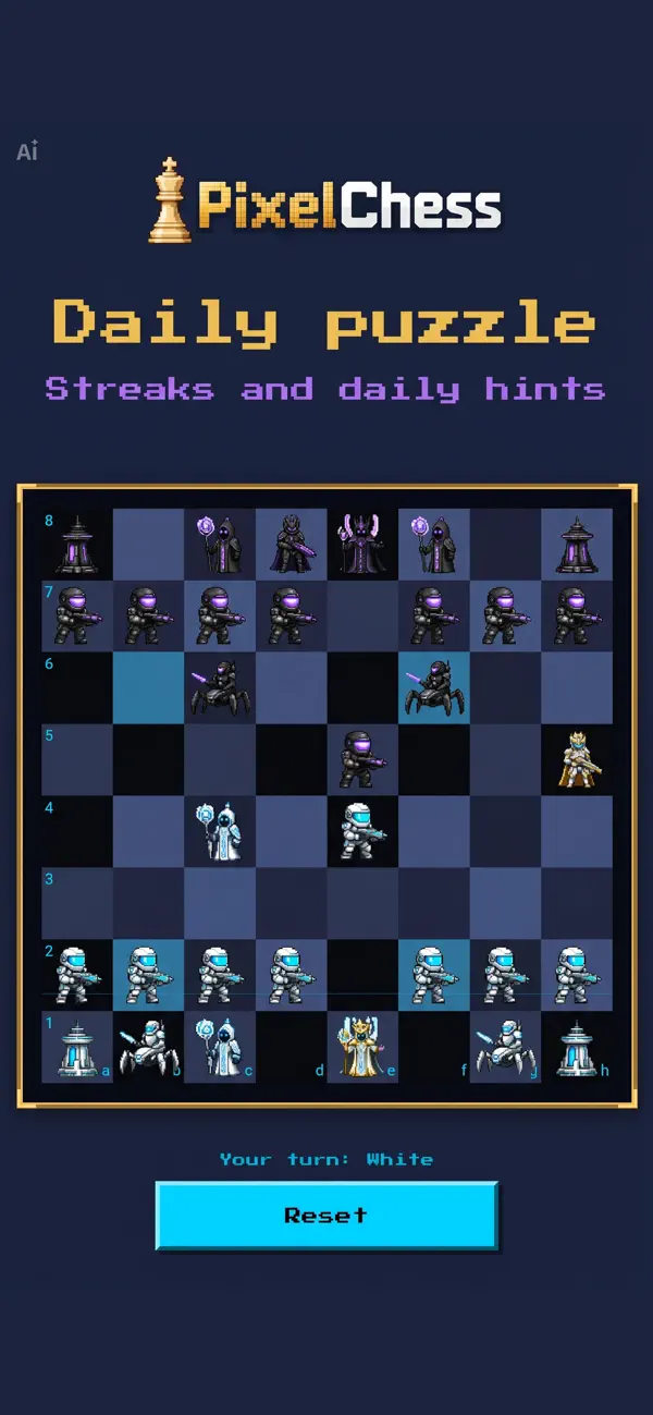 PixelChess: Chess & AI