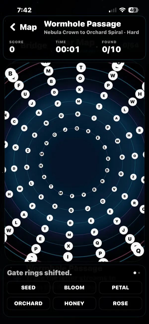 Orbital Word Search