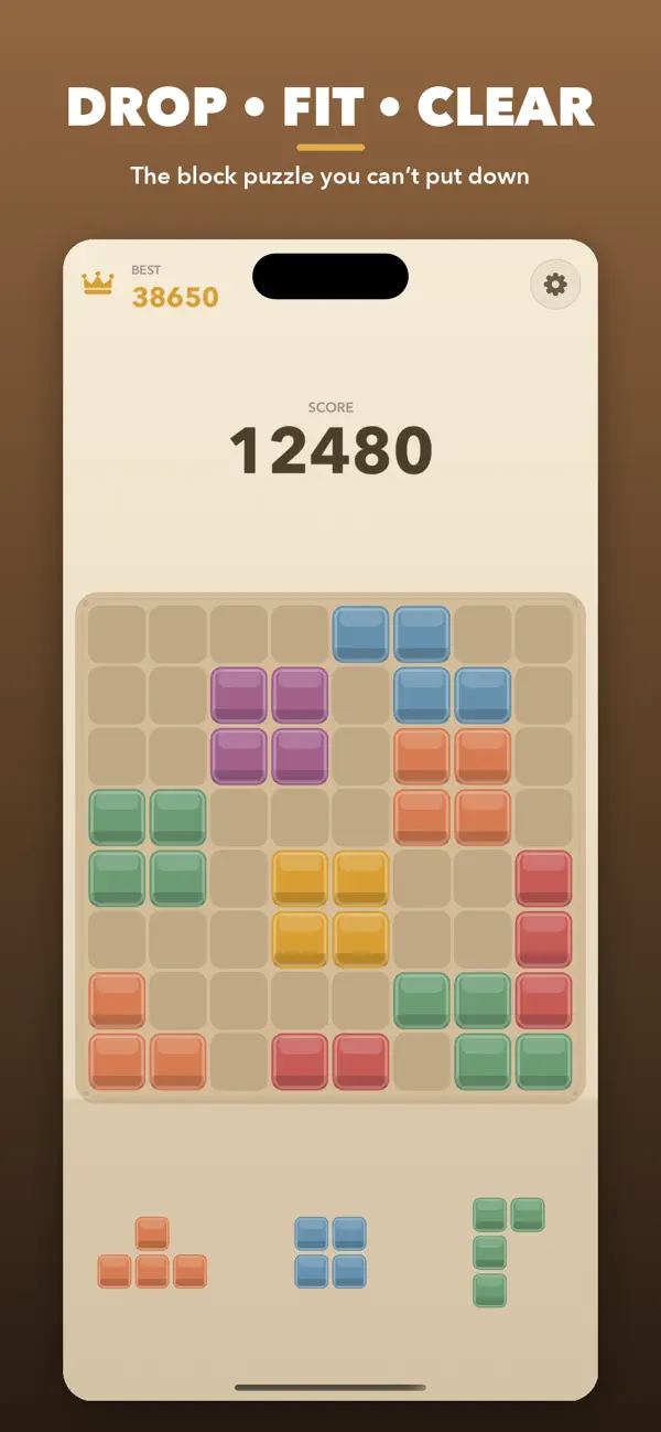 Cozy Blocks: Rotate & Drop