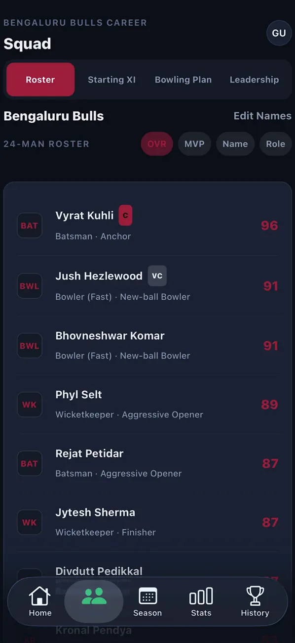 CricSim