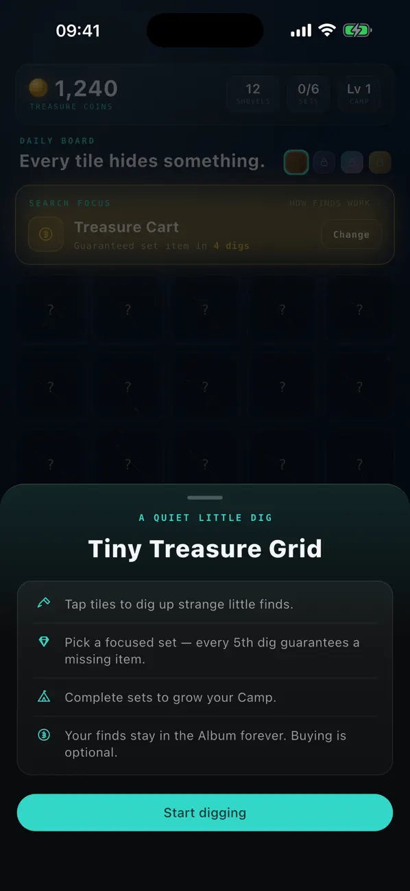 Tiny Treasure Grid