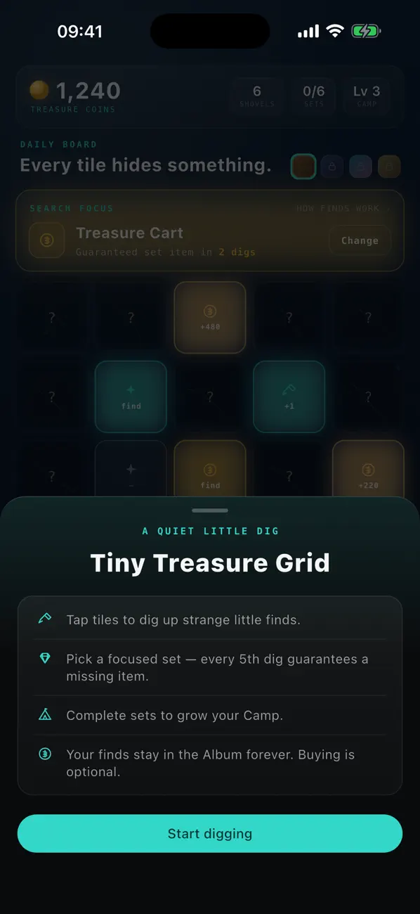 Tiny Treasure Grid