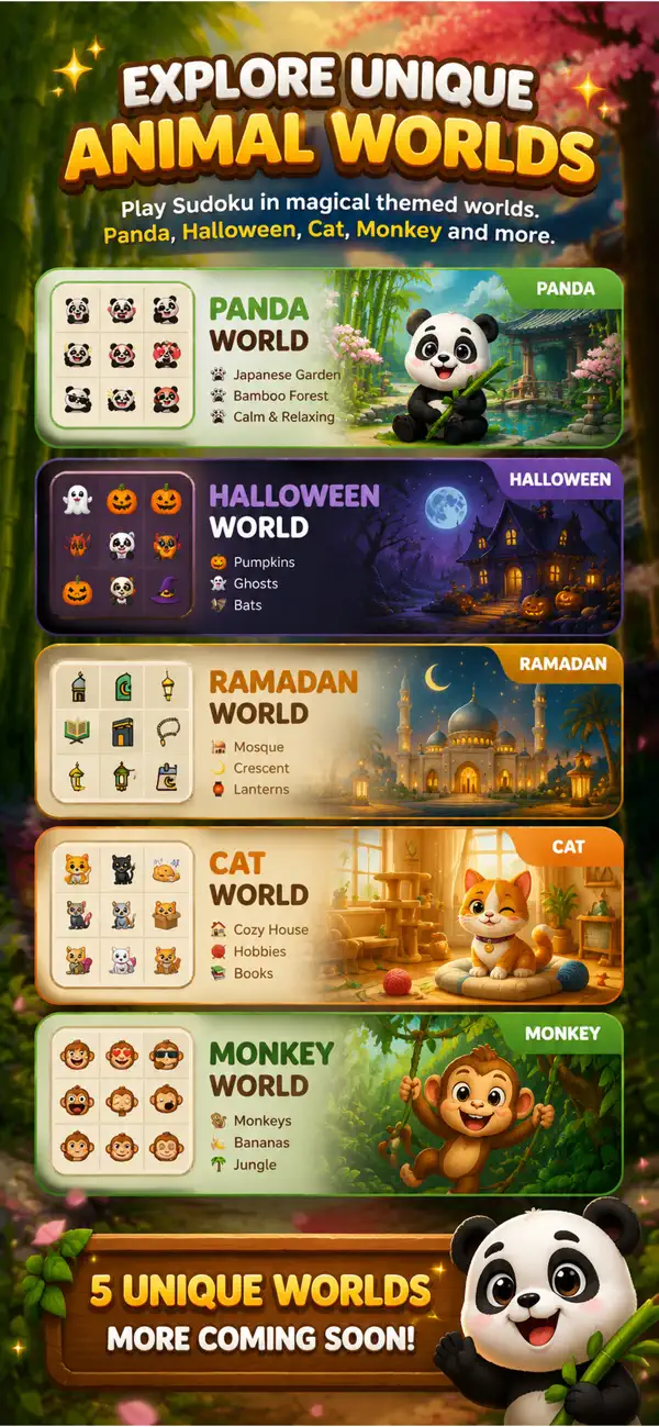 Sudoku Animal World Game