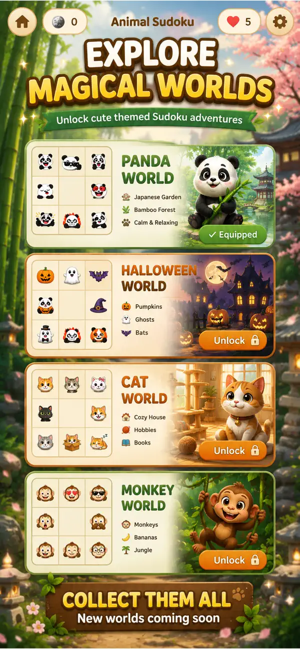 Sudoku Animal World Game