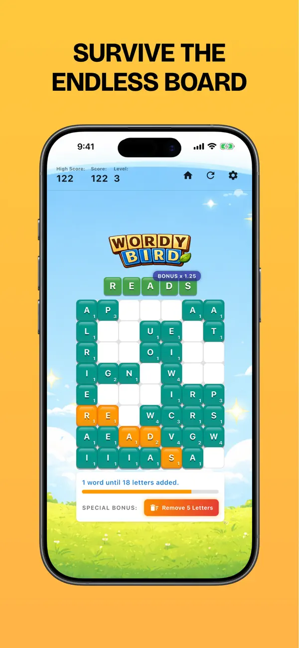 Wordy Bird: Word Swipe Game