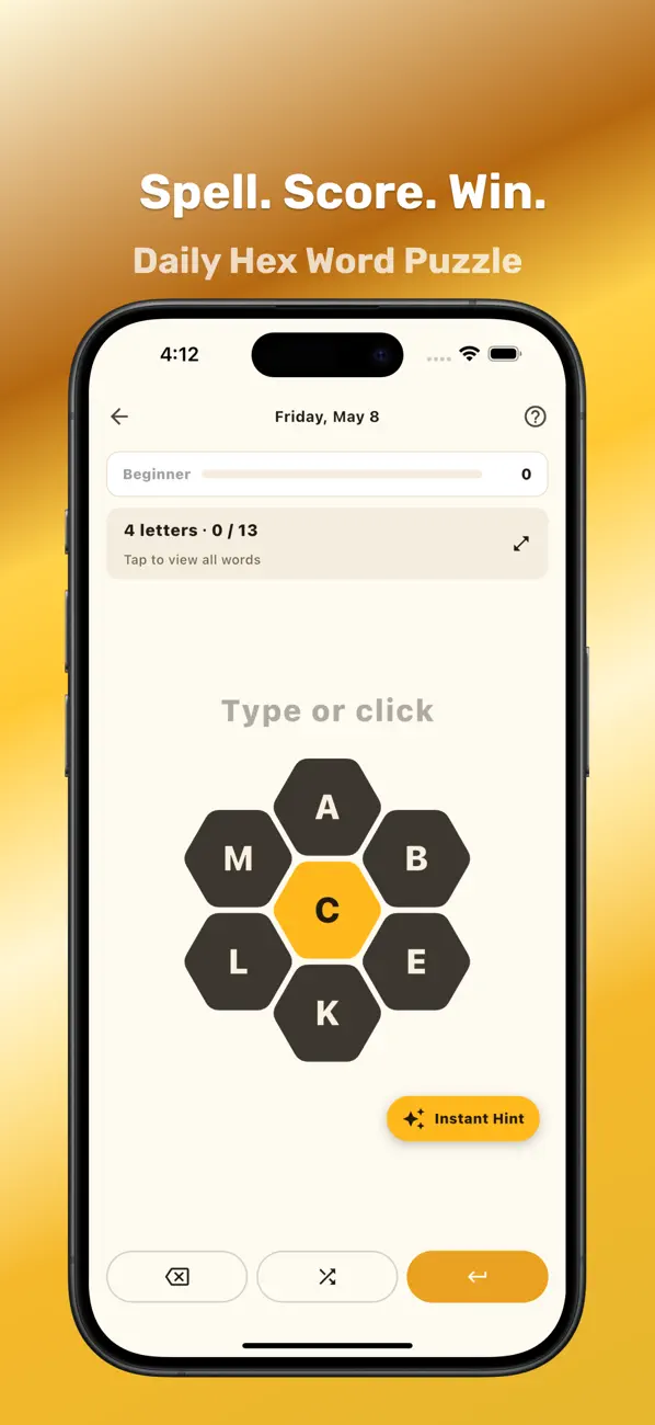 Spelling Bee Game: Pangram