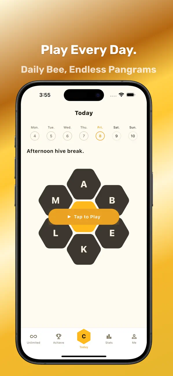 Spelling Bee Game: Pangram