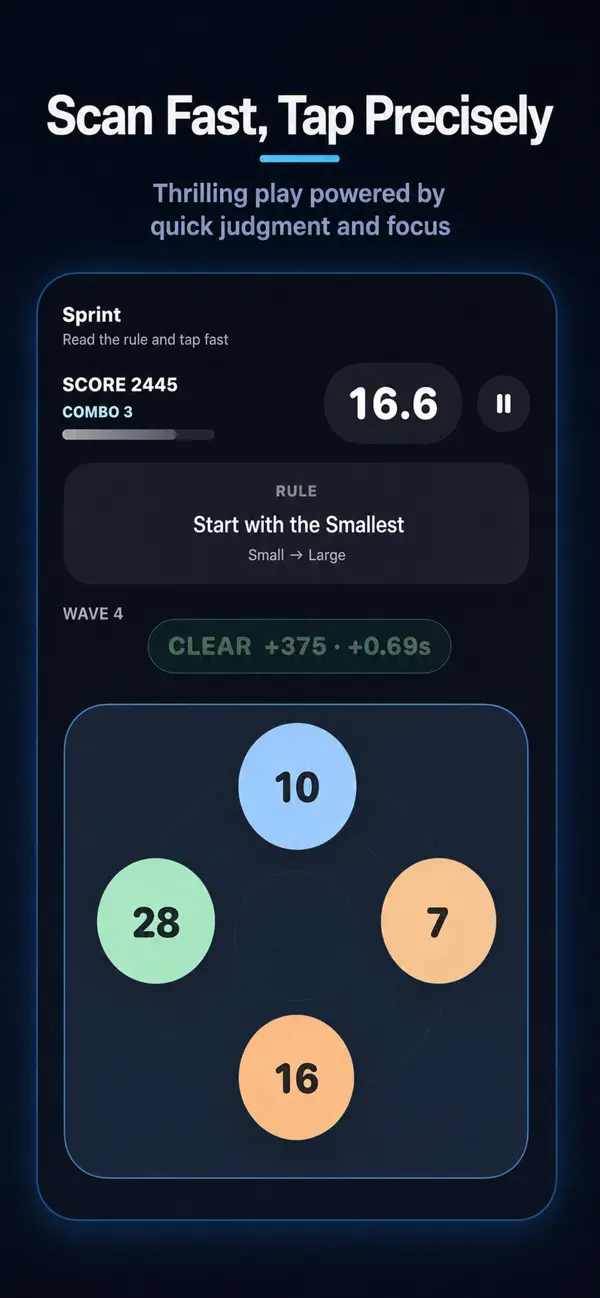 NumberOrder: Tap Puzzle