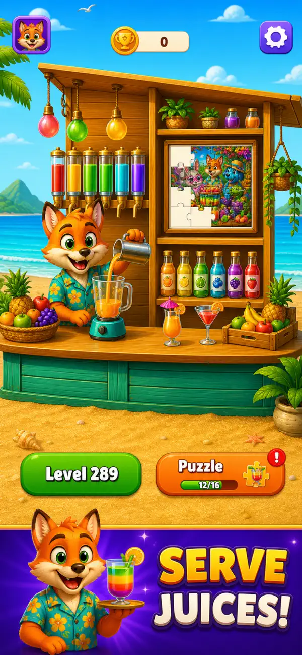 Water Sort: Juice Puzzle