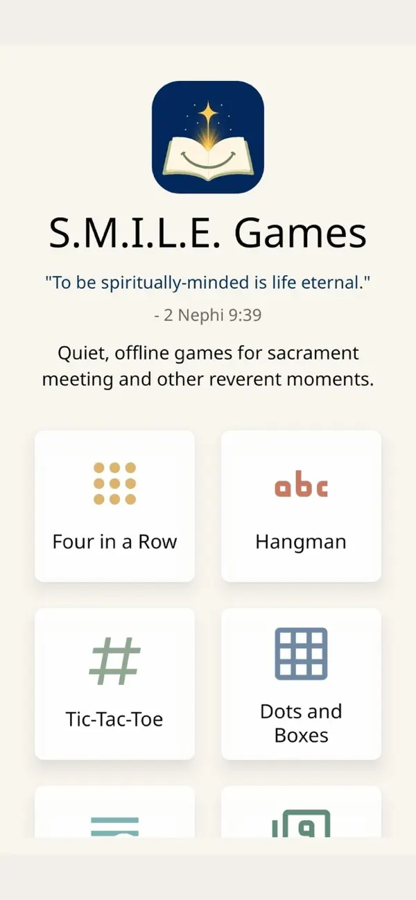 SMILE Games for Saints