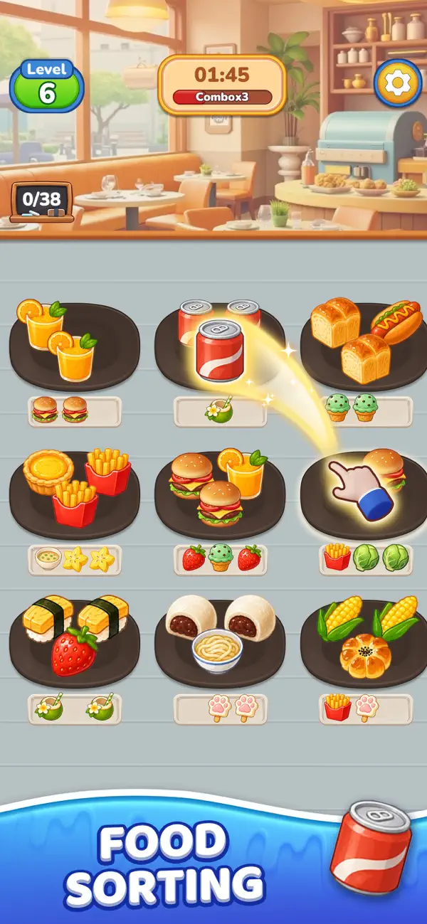 Goods Food Sort: Puzzle Game