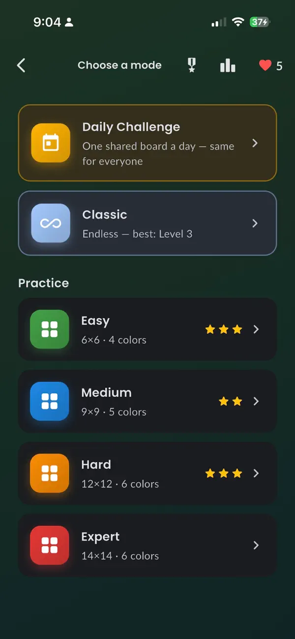 Color Flood: Puzzle Game
