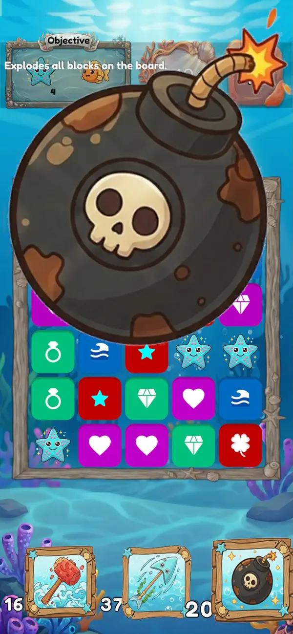 Sea Blast Block Game