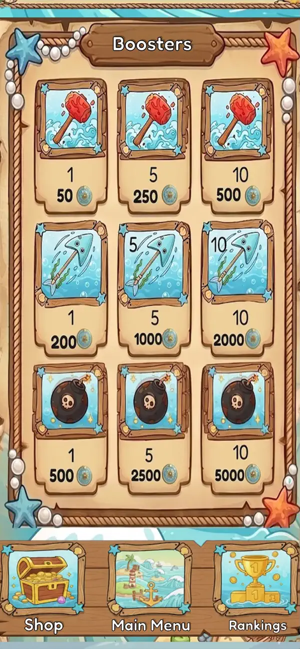 Sea Blast Block Game
