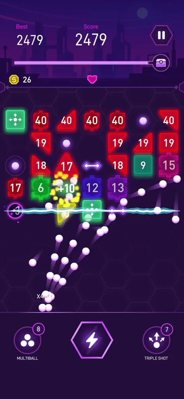 Neon Breaker Blast - Brick War