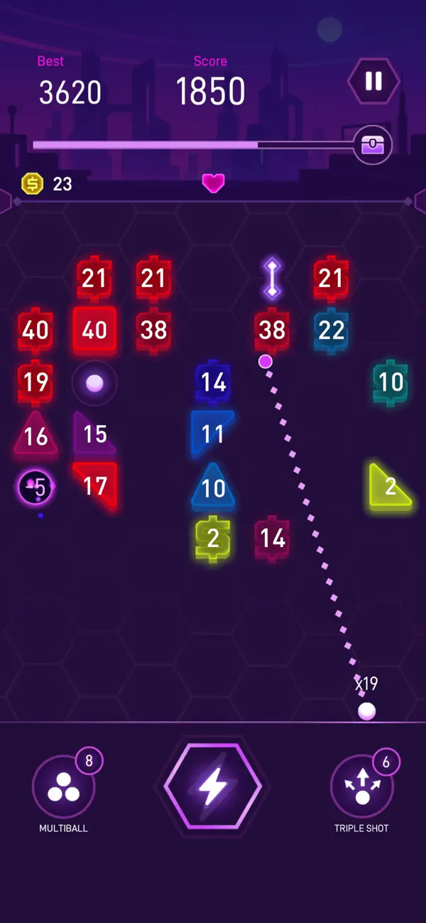 Neon Breaker Blast - Brick War