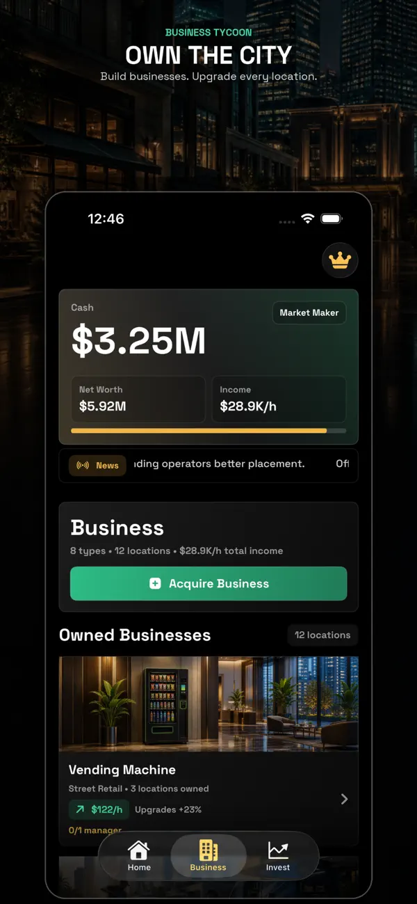 Business Tycoon - Become Rich