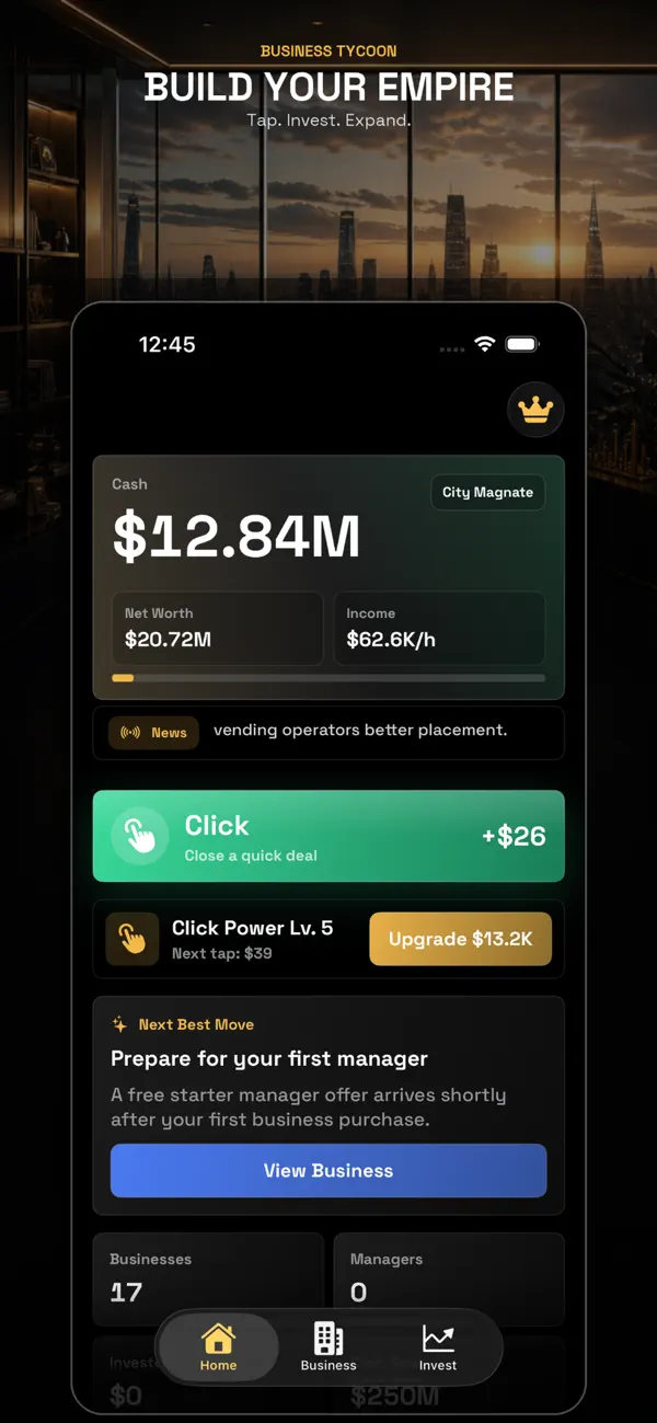 Business Tycoon - Become Rich