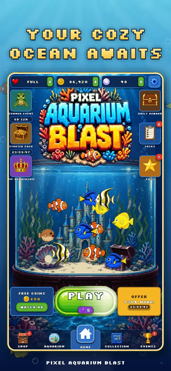 Pixel Aquarium Blast
