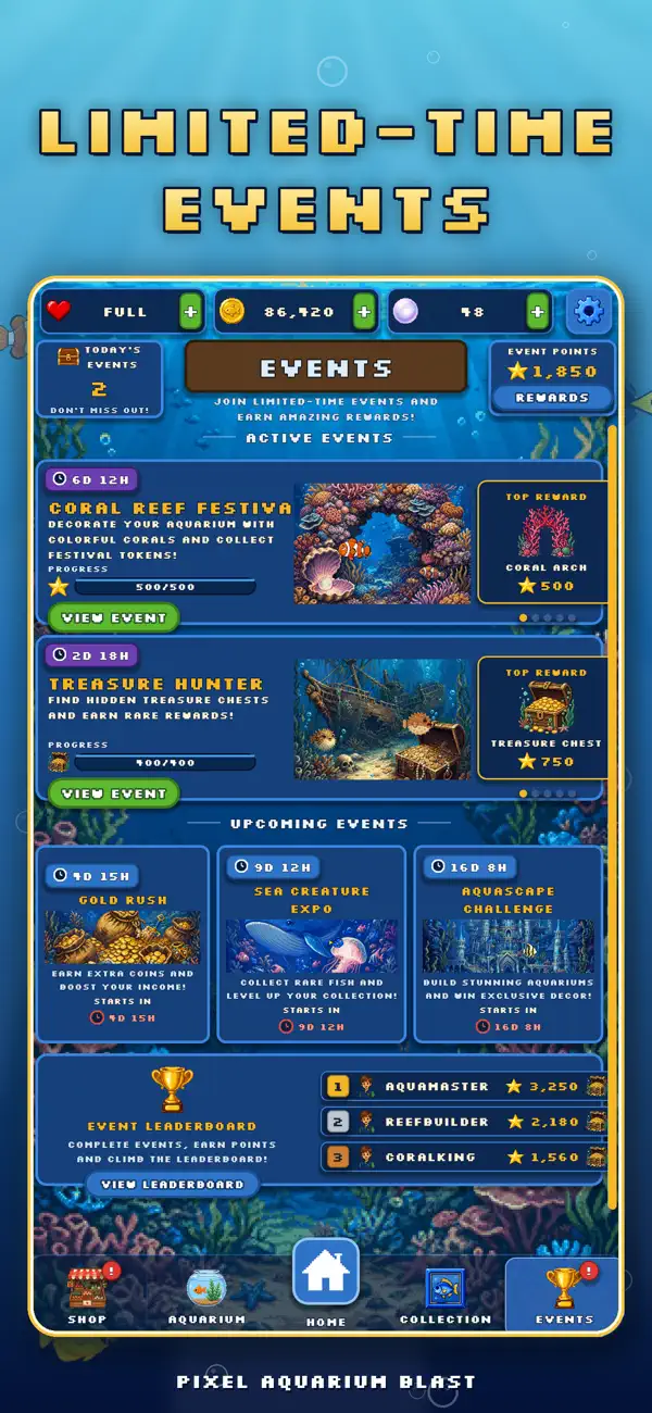 Pixel Aquarium Blast