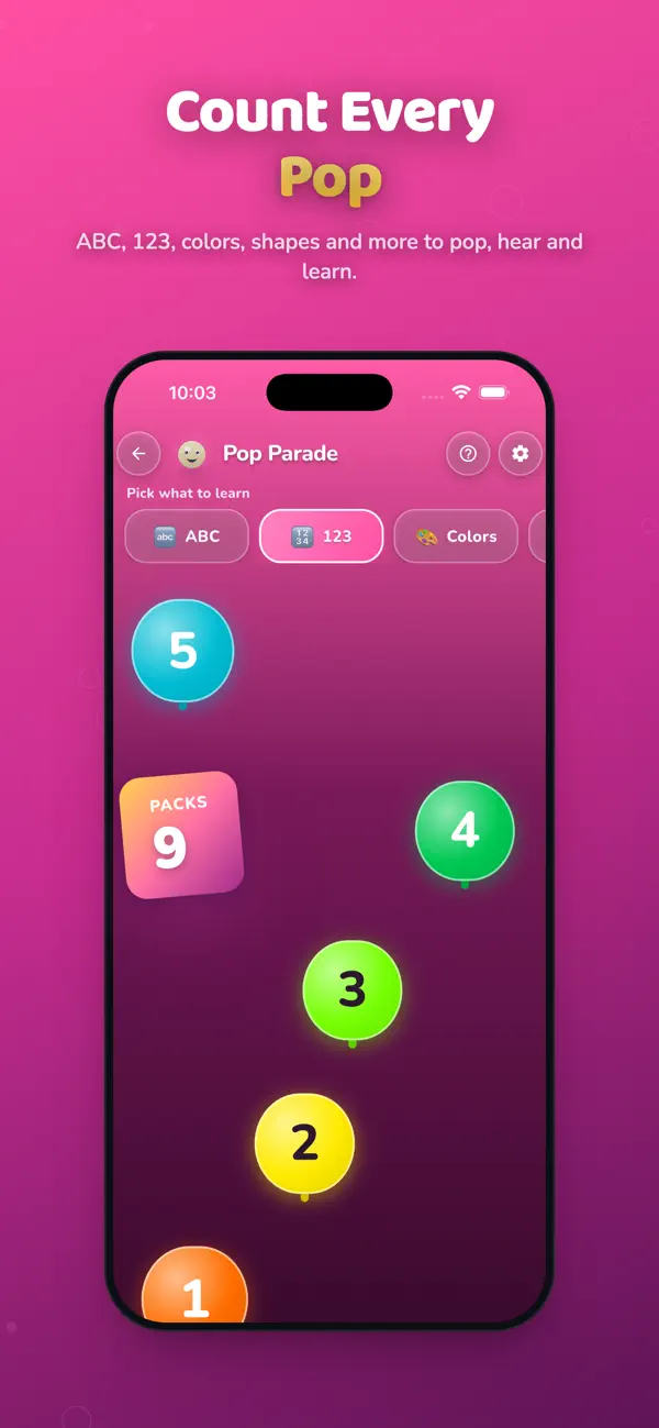 Pop Parade - Tap to Learn