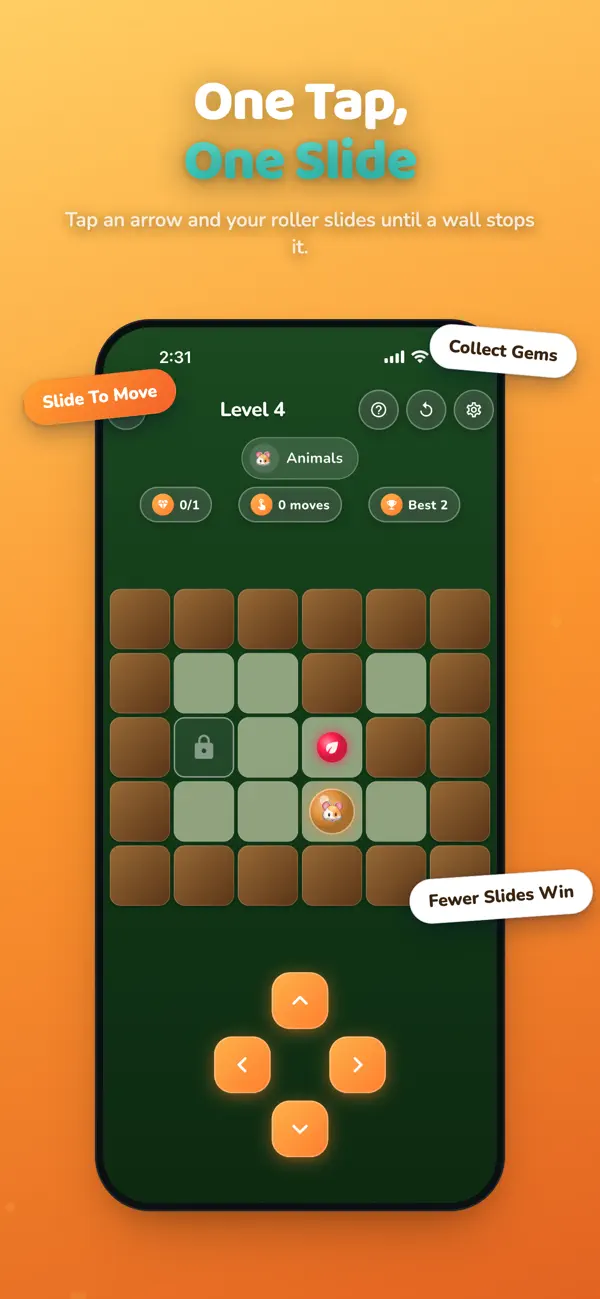 Logic Rollers: Slide Puzzle