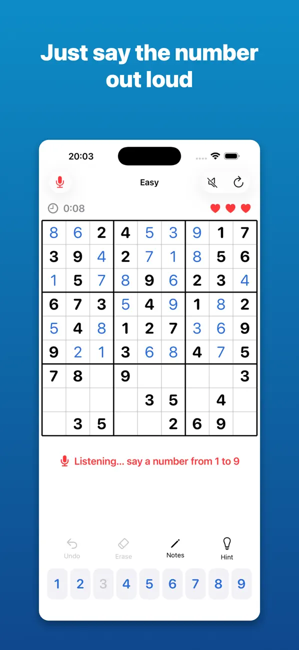 Big Sudoku: Large Print Voice