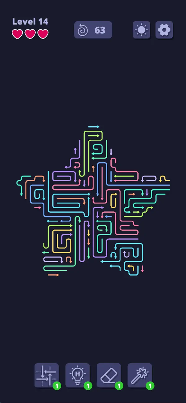 Arrow 67: Minimal Arrow Puzzle