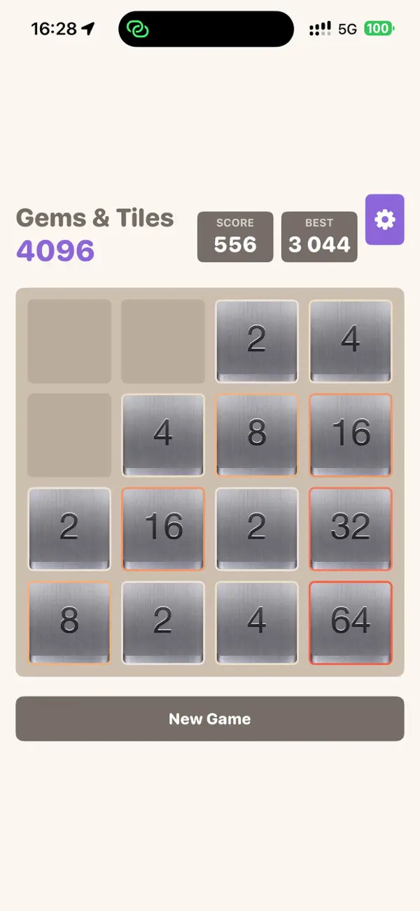 Gems And Tiles 4096