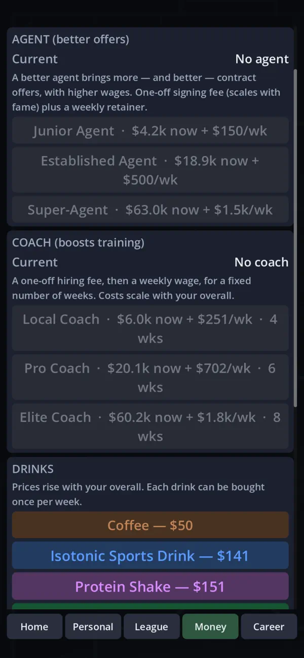 Striker Career