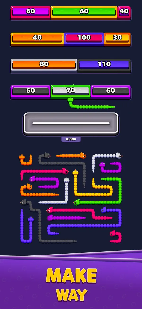 Worm Wreck: Color Puzzle