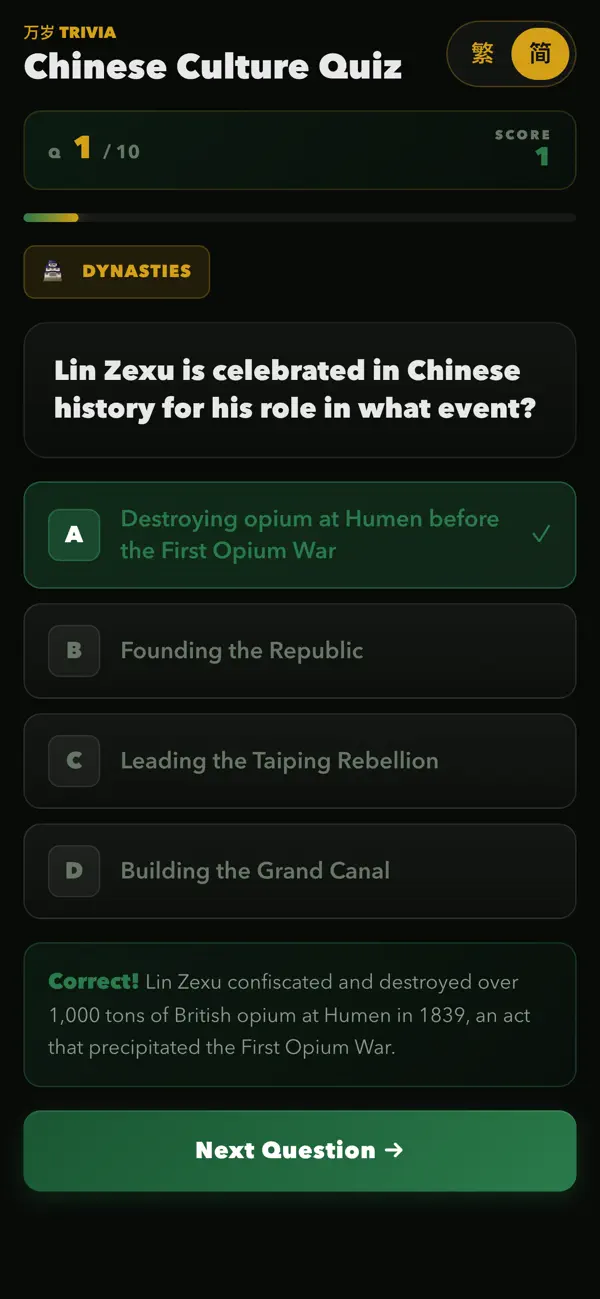 Wansui Trivia