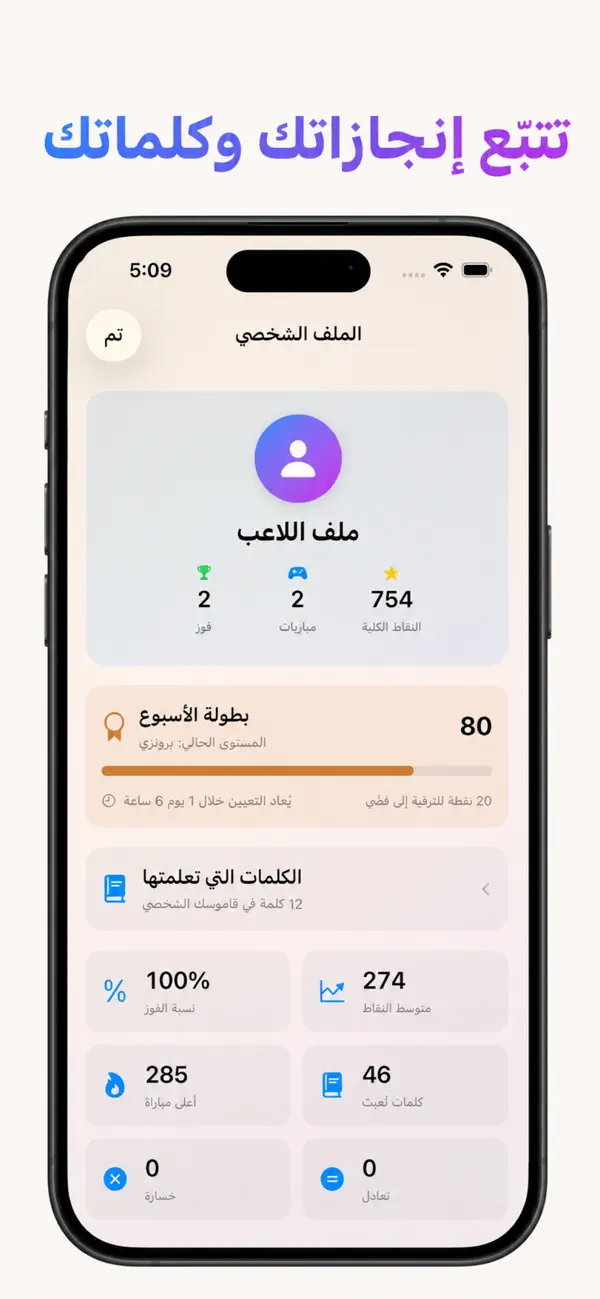 تحدي الحروف العربي